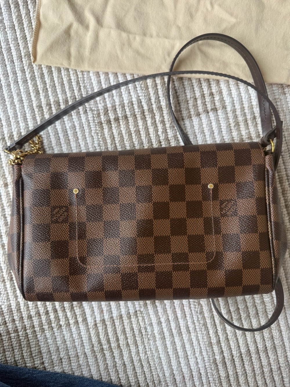 Louis Vuitton Brown Damier Favorite MM Crossbody Bag - Picture 13 of 17